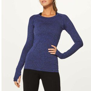 Lululemon Swiftly Tech Long Sleeve Heathered Navy